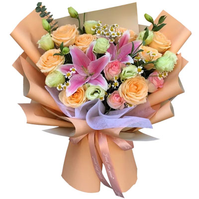 镇江11朵玫瑰桔梗百合,陪你每个季节
